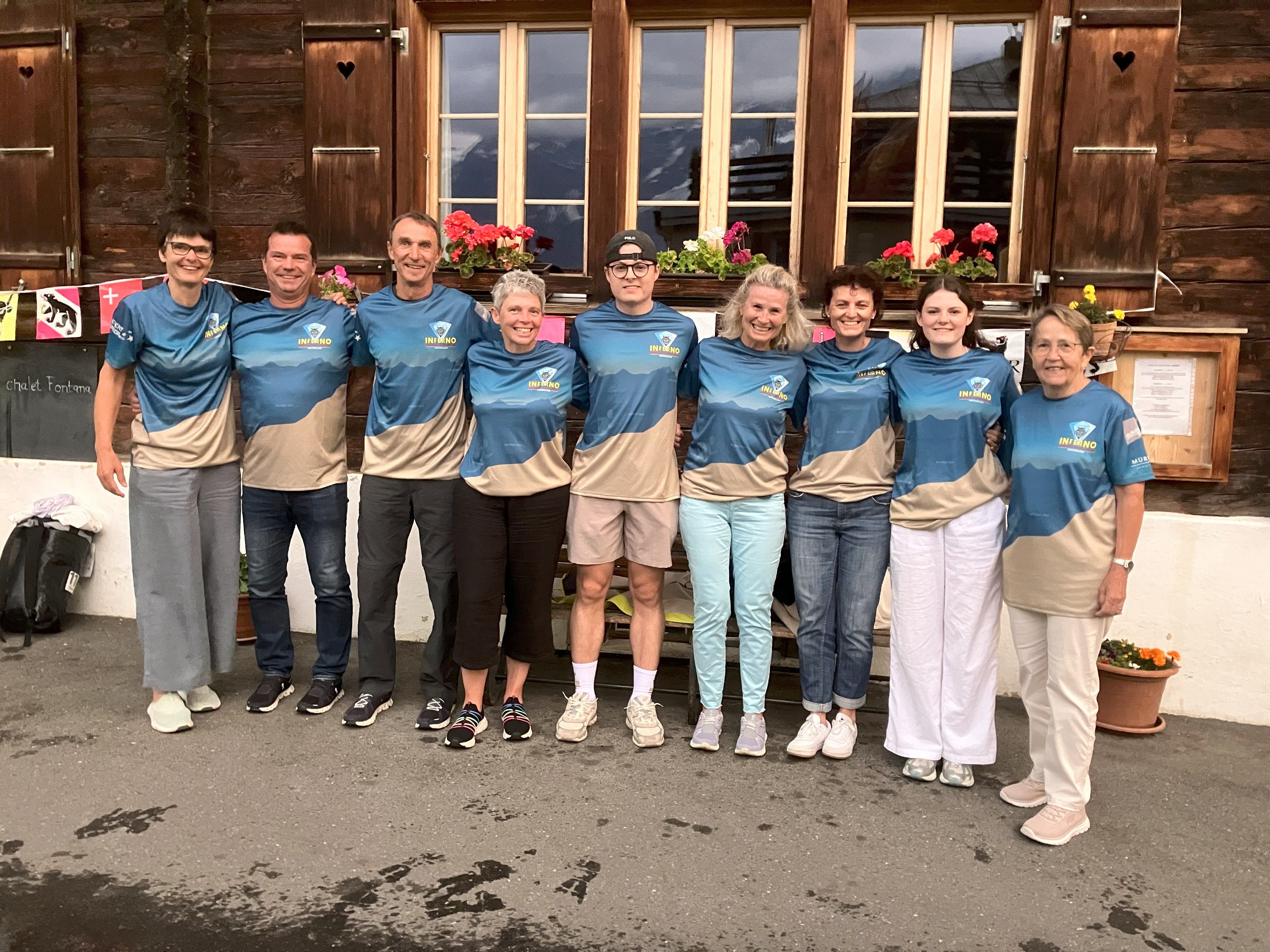 Heidi, Mario, Beat (Mann von Yvonne), Cornelia, Dani, Yvonne, Petra, Lena, Hilde